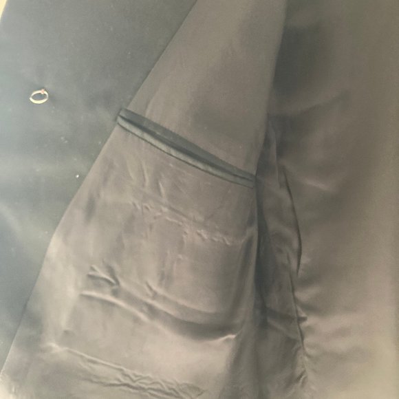 Custom-Tailored Black & White Pinstripe Men's Blazer – Bespoke Suit Jacket - Picture 12 of 13